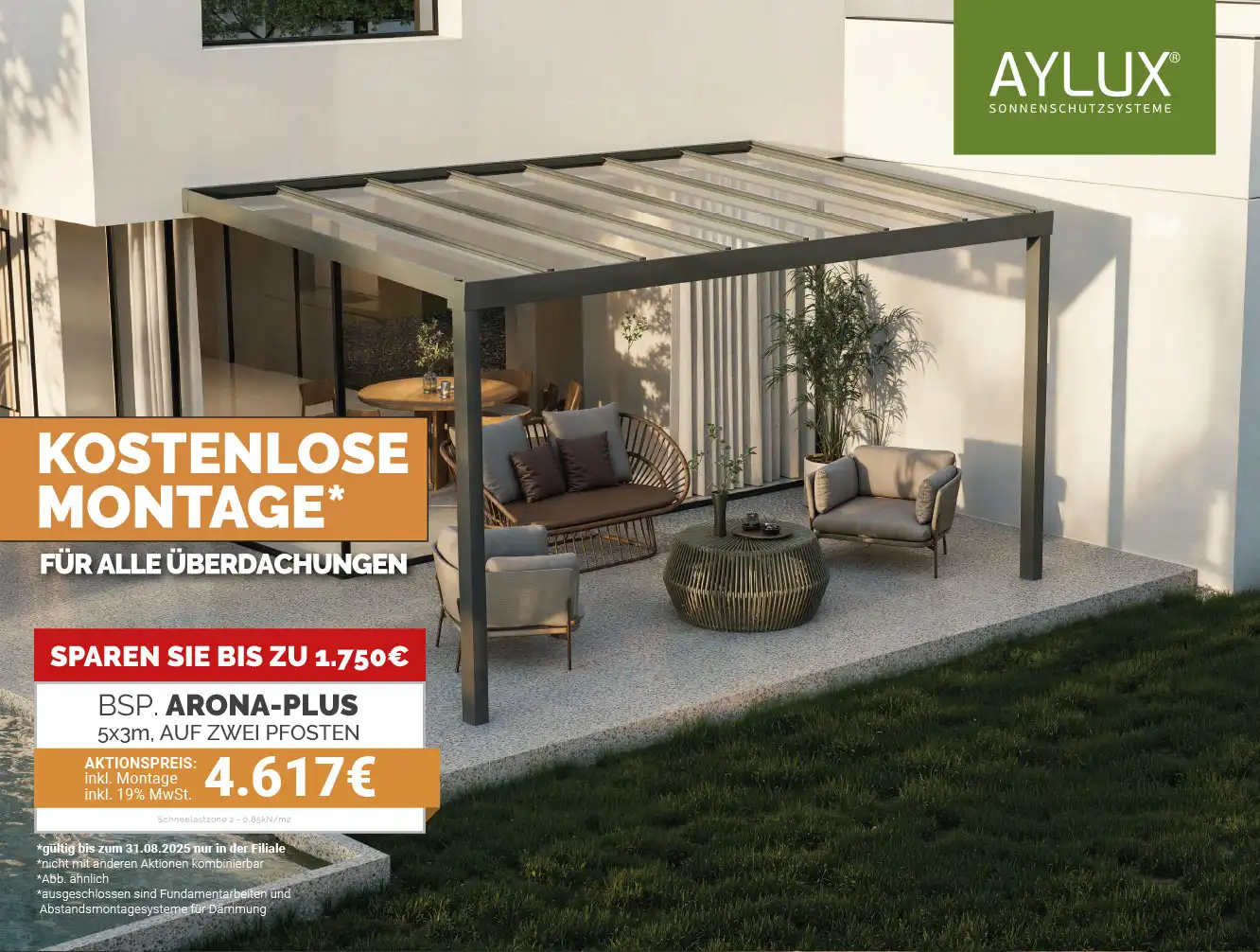 aktion terrassenueberdachung arona plus montage 2 Startseite