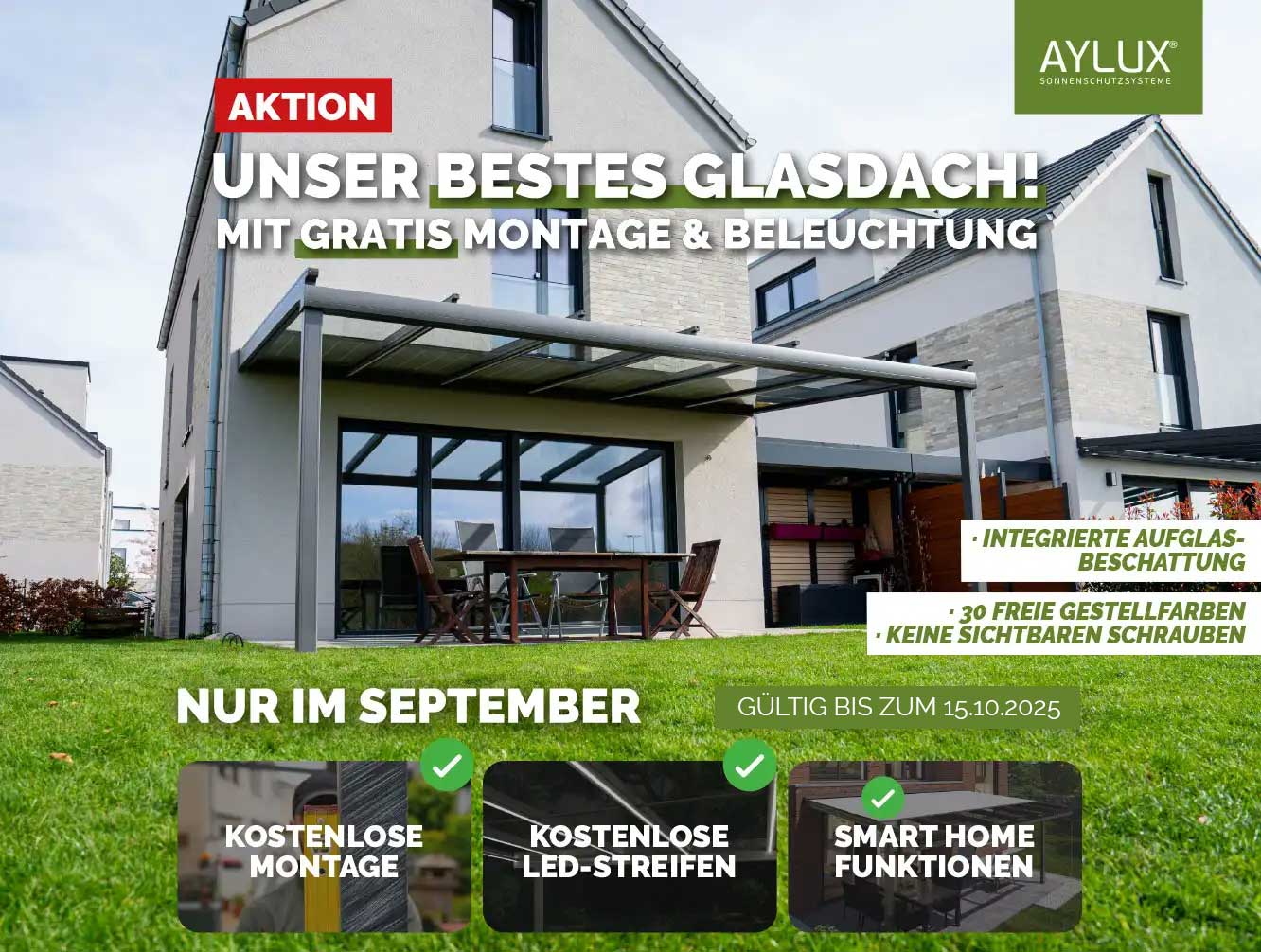 aktion terrassenueberdachung Murano Integrale 4 Aktion September - Murano Integrale