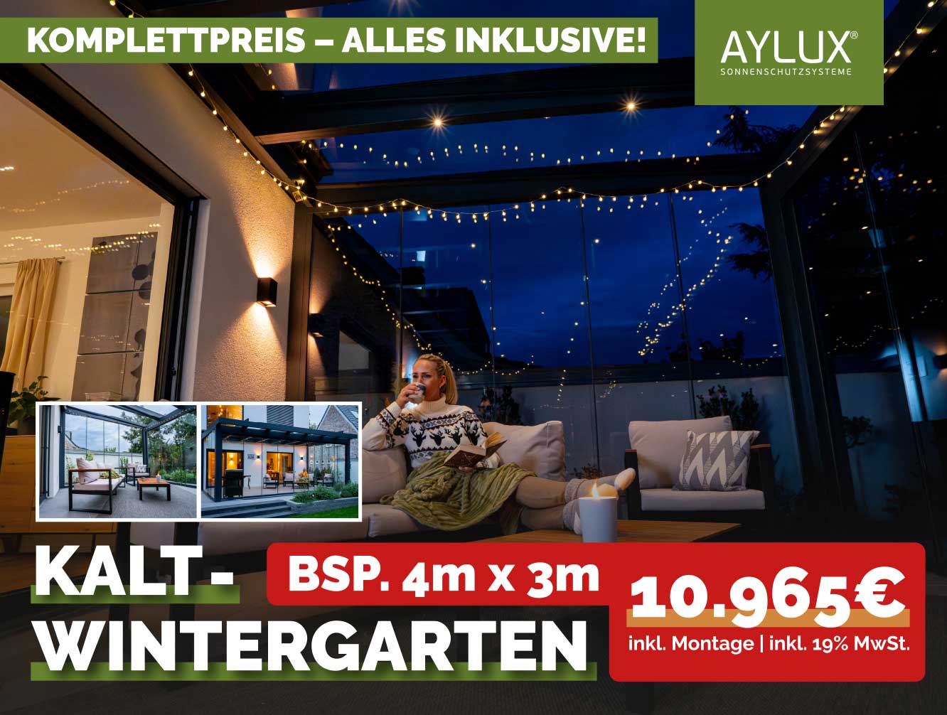 aylux anzeige wintergarten Black-Weeks